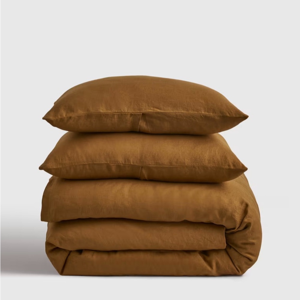 NWOT Quince linen duvet cover set